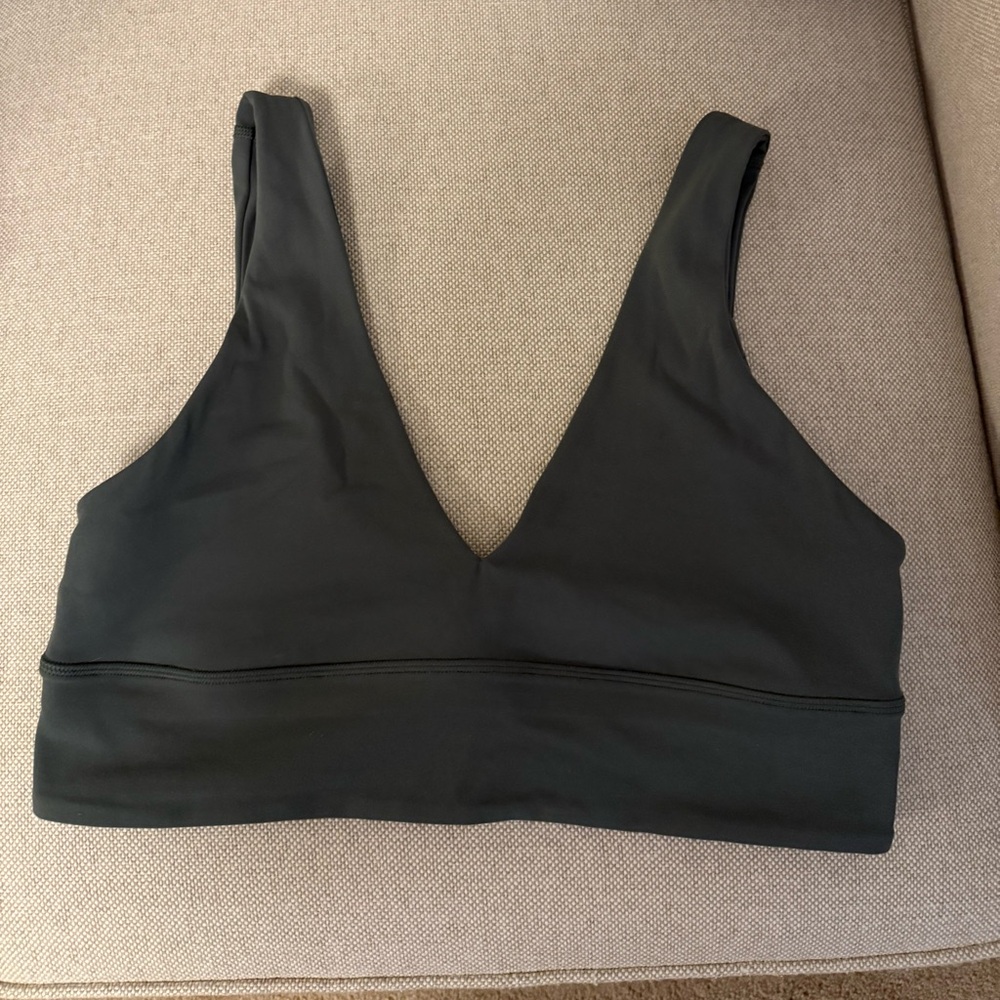 lululemon athletica olive V-Neck Sports Bra